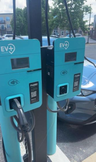 EV charger at Penn Circle Apartments