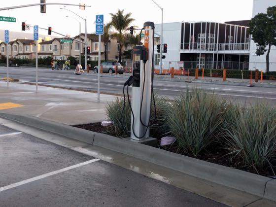 EV charger at UCSB - Parking Lot 60 - East