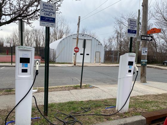 EV charger at Sleepy Hollow Public Parking