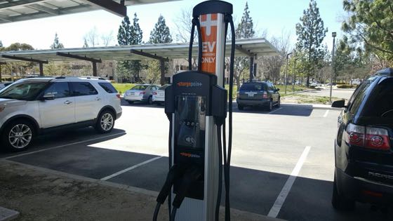 EV charger at Simi Valley Senior Center
