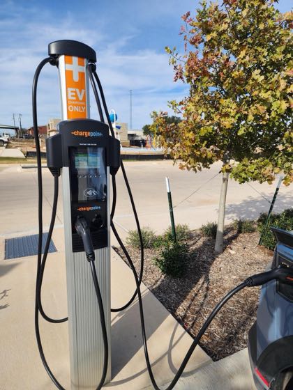 EV charger at Decatur Police Department