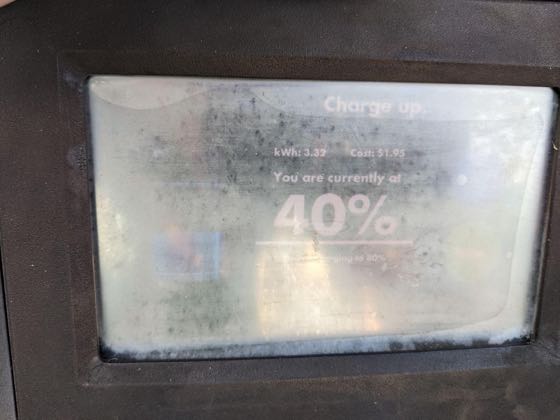 EV charger at Mira Mesa Mall - AT&T Building