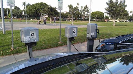 EV charger at Virginia Avenue Park - West Lot
