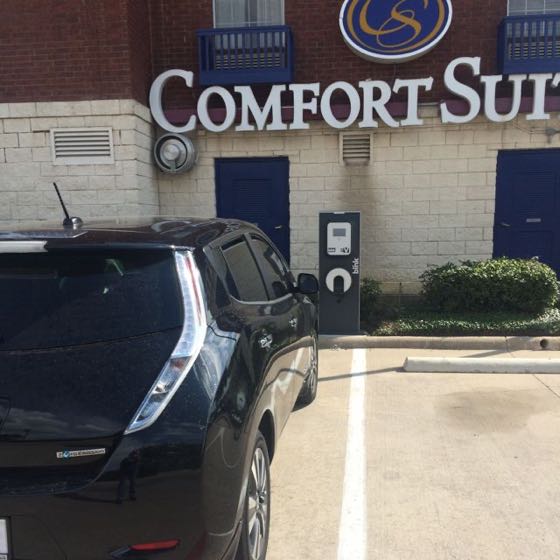 EV charger at Comfort Suites Las Colinas Center