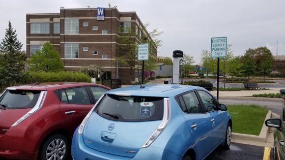 EV charger at Harper College