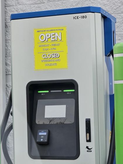 EV charger at Genthe CDJR Saline