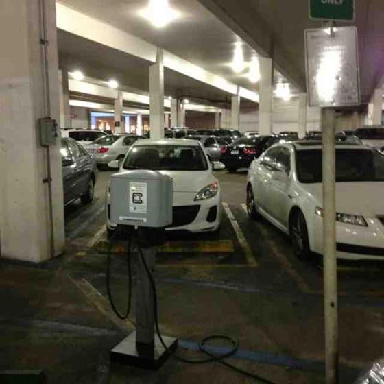EV charger at Northridge Fashion Center - East Garage