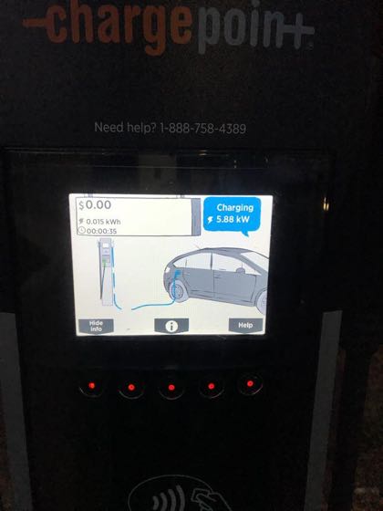 EV charger at Chino Hills Community Center