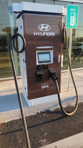 EV charger at Orr Hyundai of Russellville