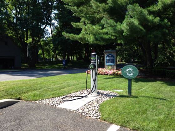 EV charger at Woodlake Rd N Parking Lot