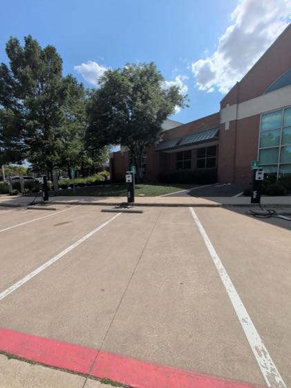 EV charger at Maribelle Davis Library