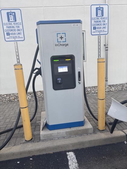 EV charger at Burlington Chevrolet