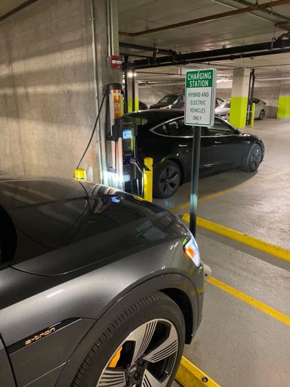 EV charger at 1K Fulton Parking
