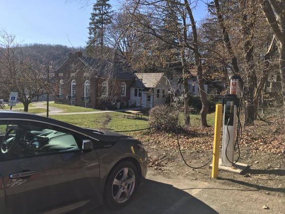 EV charger at Hillsdale Town Hall