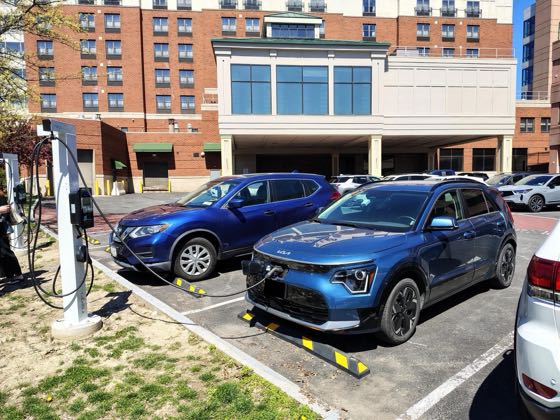EV charger at Hilton Garden Inn Albany Medical Center