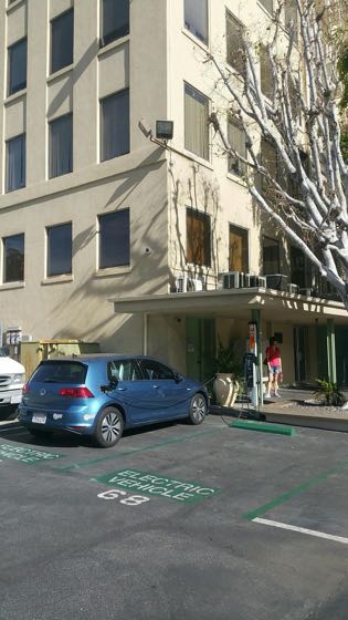 EV charger at Pasadena Medical Building