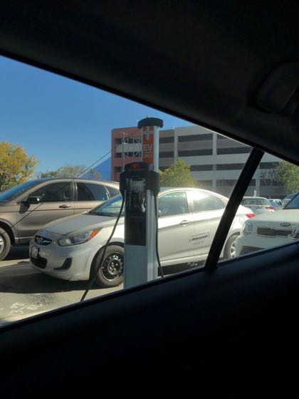 EV charger at CSU Long Beach - Lot G7