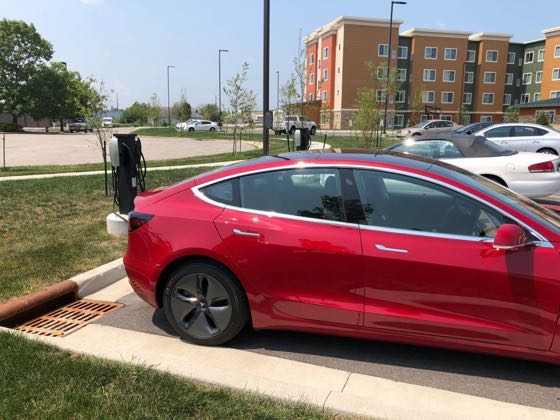 EV charger at Residence by Marriott