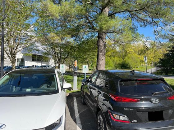 EV charger at Bard College - Fisher Center Middle Lot