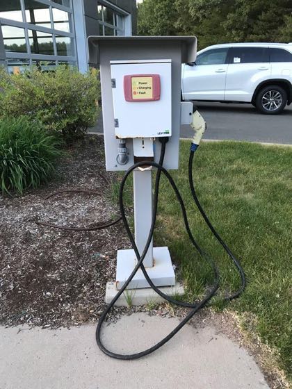 EV charger at Hoffman Toyota