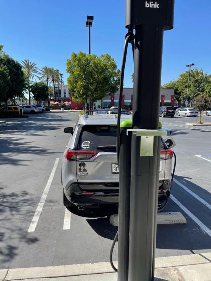 EV charger at Carl's Jr