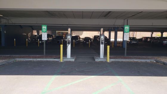 EV charger at Plaza West Covina - South Lot
