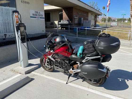 EV charger at Lake Tamarisk Library 