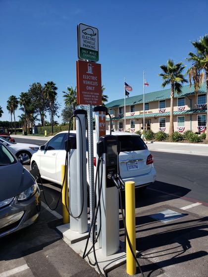 EV charger at OC Fair & Event Center