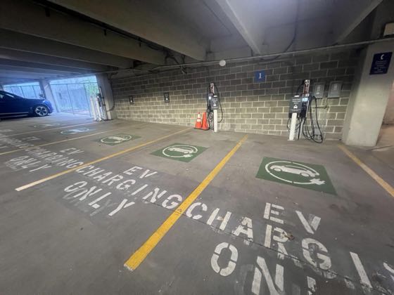 EV charger at Yale University - Prospect Sachem Garage