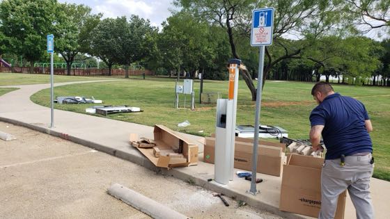 EV charger at North Lakes Park
