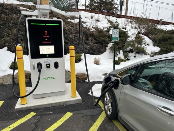 EV charger at 825 Main St