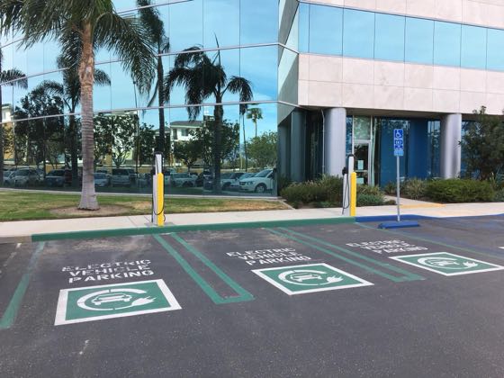 EV charger at 1000 Town Center