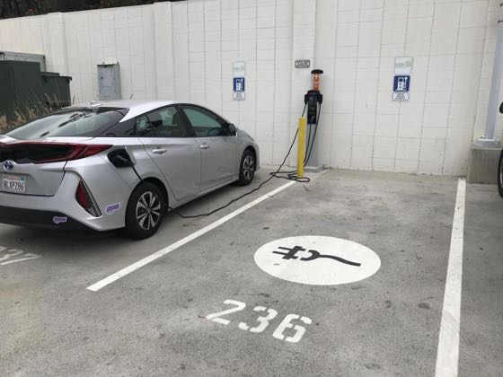 EV charger at Annenberg Beach House