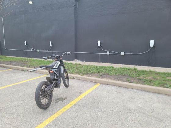 EV charger at QuickComm