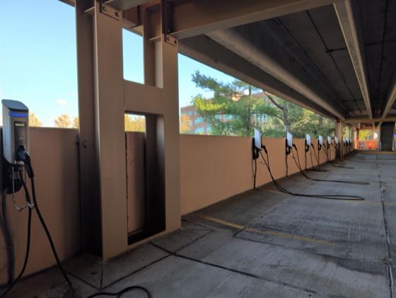 EV charger at Warren Corporate Center Deck 100 Level 2