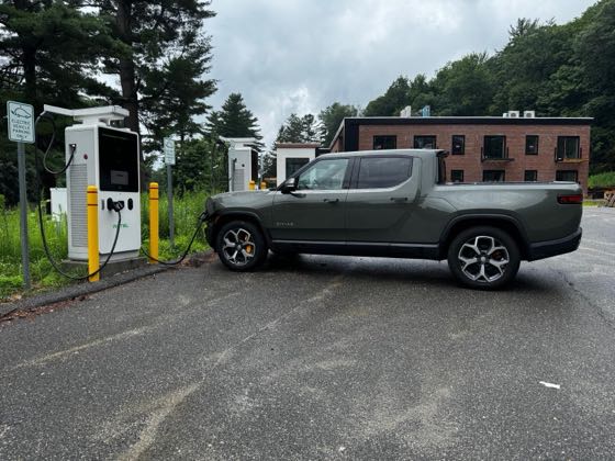 EV charger at The Laurel Luxury Condominiums