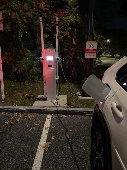 EV charger at University at Albany - Health Services Purple Lot