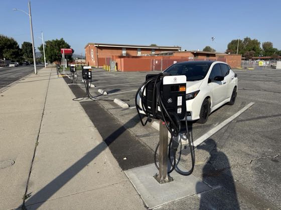 EV charger at Van Wig Elementary School