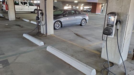 EV charger at Gateway Plaza Parking Facility