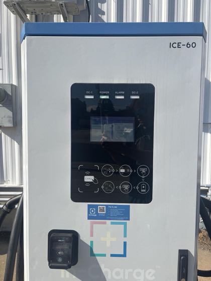 EV charger at Les Mack Chevrolet