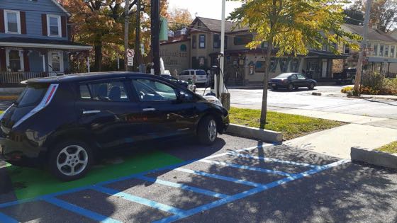 EV charger at Stroudsburg Borough Municipal Lot