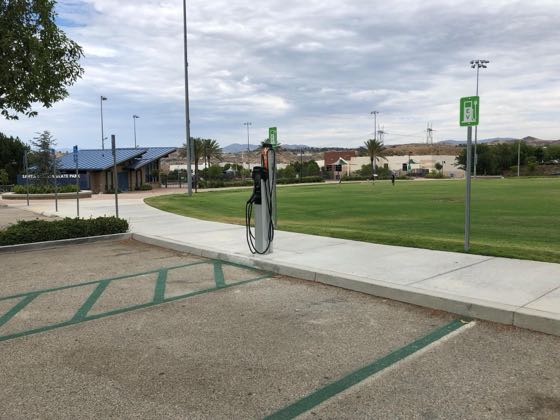 EV charger at Santa Clarita Sports Complex