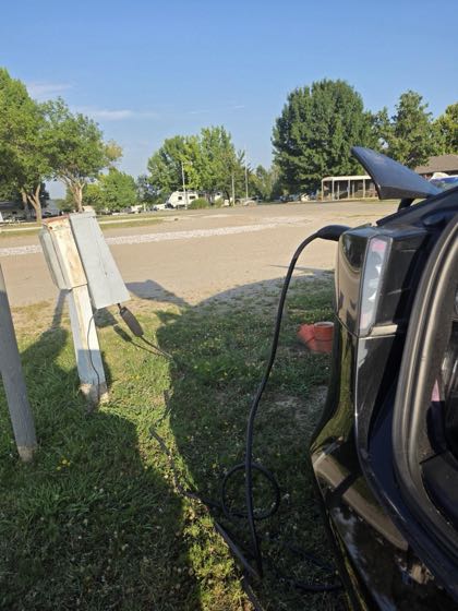 EV charger at Terra Starr RV Park