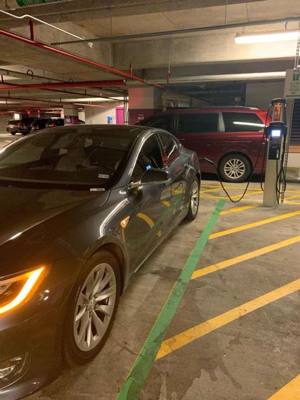 EV charger at Texas Children's Hospital