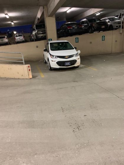 EV charger at Central Avenue Parking Ramp