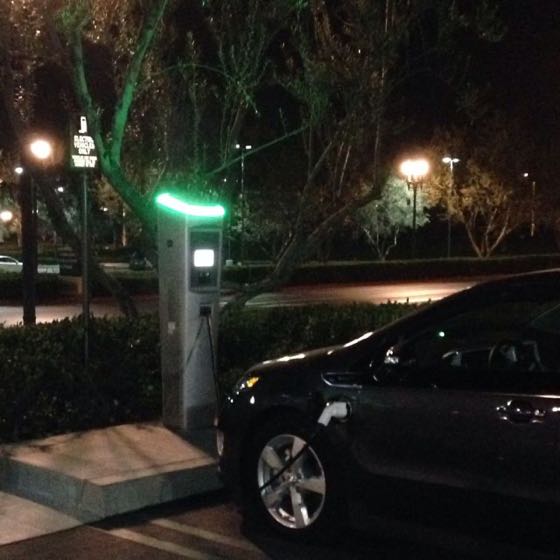 EV charger at Woodbury Town Center - Chipotle