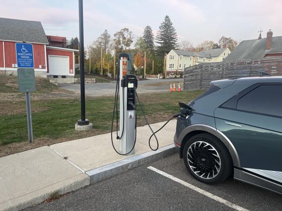 EV charger at North Square Apartments at The Mill District