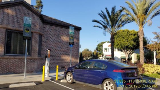EV charger at Paramount City Hall