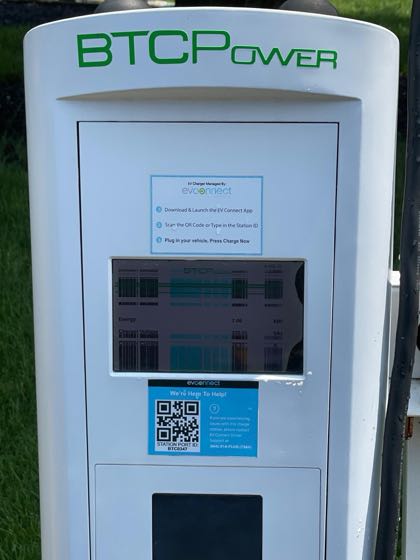 EV charger at Pearl River Train Station