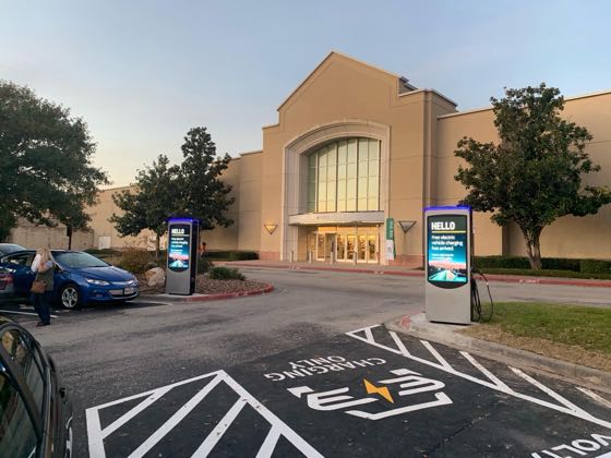 EV charger at The Woodlands Mall - Macy's